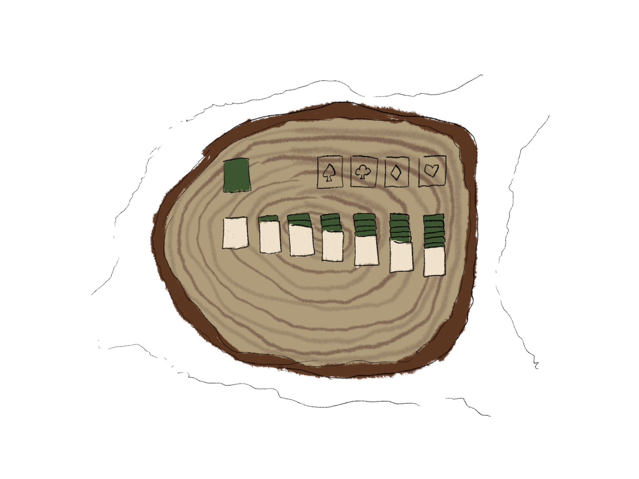 Sketch of the Solitaire layout and theme