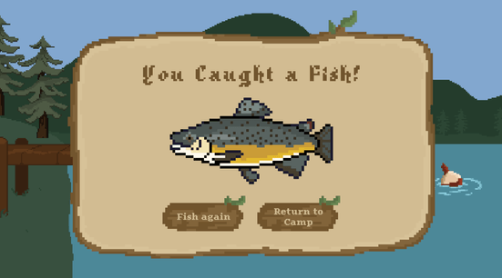 Fishing Minigame Win Screen