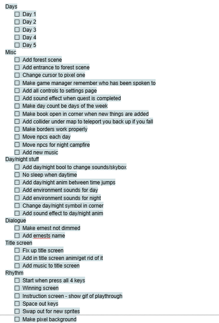 Updated to-do list (Fig. 36)