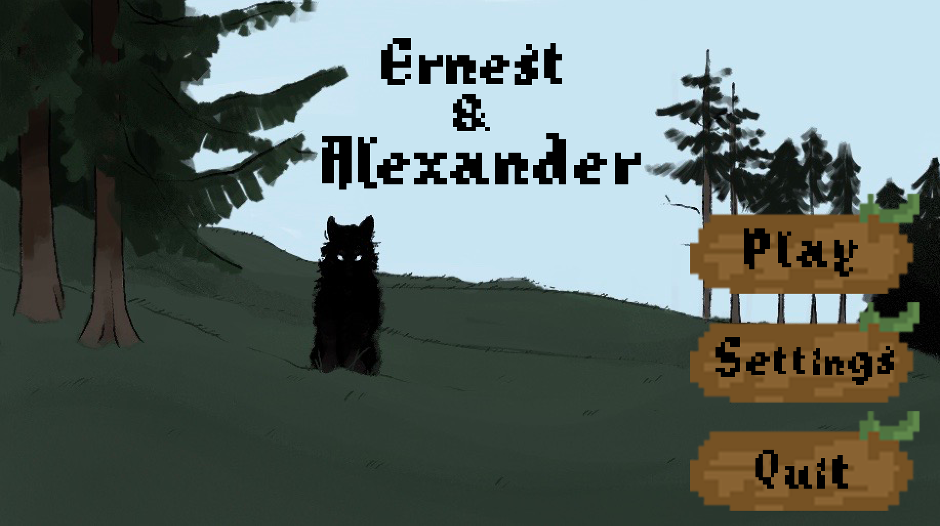 Title screen for Ernest & Alexander